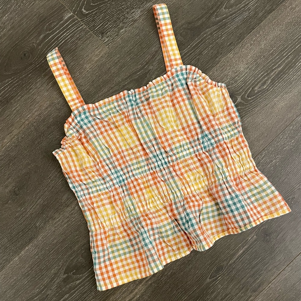 Madewell Seersucker Top.